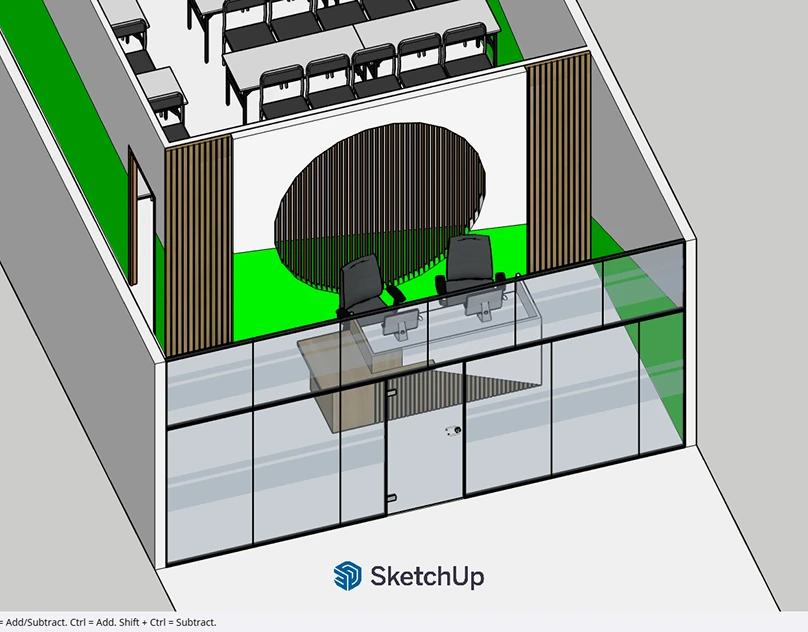 Class Hub interior architectural render